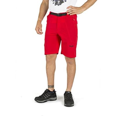 Izas Biescas Pantalones Cortos Trekking, Hombre, Rojo, XS Izas Biescas Pantalones Cortos Trekking, Hombre, Rojo, XS