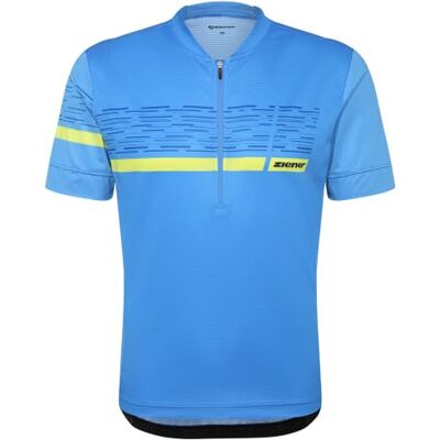 Ziener NEMIC-Z Camiseta de Ciclismo Funcional con Media Cremallera Frontal, Azul Profundo, 52 Ziener NEMIC-Z Camiseta de Ciclismo Funcional con Media Cremallera Frontal, Azul Profundo, 52