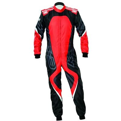 Omp , Traje de Carreras Karting KS-3X, Homologación FIA 8877-2022, Ventilación Óptima, Negro/Rojo, Color Negro/Red, Talla 60 Omp , Traje de Carreras Karting KS-3X, Homologación FIA 8877-2022, Ventilación Óptima, Negro/Rojo, Color Negro/Red, Talla 60
