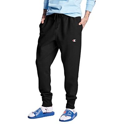 Champion Reverse Weave Jogger Pantaloni da Tuta, Logo Nero C, XS Uomo Champion Reverse Weave Jogger Pantaloni da Tuta, Logo Nero C, XS Uomo