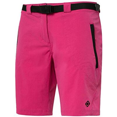 Izas Engla Pantalones Cortos Trekking, Mujer, Fuxia/Negro, M Izas Engla Pantalones Cortos Trekking, Mujer, Fuxia/Negro, M