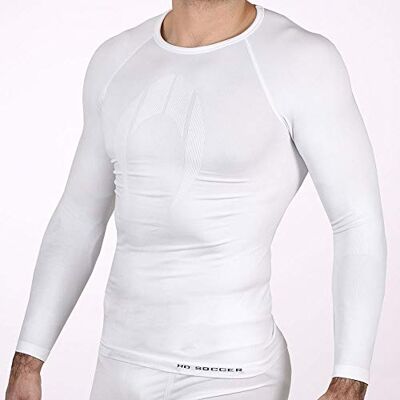 HO Soccer Underwear Shirt Performance ML Short Neck White Camiseta térmica Larga Adulto, Blanco, XL HO Soccer Underwear Shirt Performance ML Short Neck White Camiseta térmica Larga Adulto, Blanco, XL
