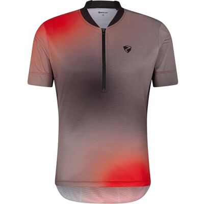 Ziener NEMIC Maillot de Ciclismo para Hombre, de montaña, de Carreras, Transpirable, de Secado rápido, elástico, Manga Corta, Color Negro, Rojo, 46 Ziener NEMIC Maillot de Ciclismo para Hombre, de montaña, de Carreras, Transpirable, de Secado rápido, elástico, Manga Corta, Color Negro, Rojo, 46