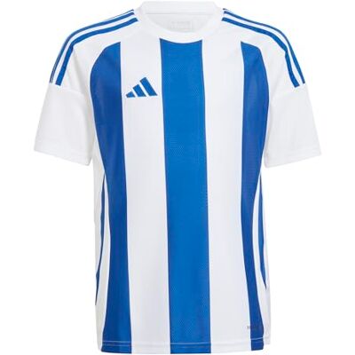 Adidas Unisex niños Striped 24 Jersey Kids Shirt, White/Team Royal Blue, 15-16 Years Adidas Unisex niños Striped 24 Jersey Kids Shirt, White/Team Royal Blue, 15-16 Years