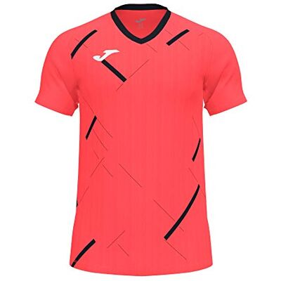 Joma Hombre Camiseta, Coral Flúor-Negro, XXS Joma Hombre Camiseta, Coral Flúor-Negro, XXS