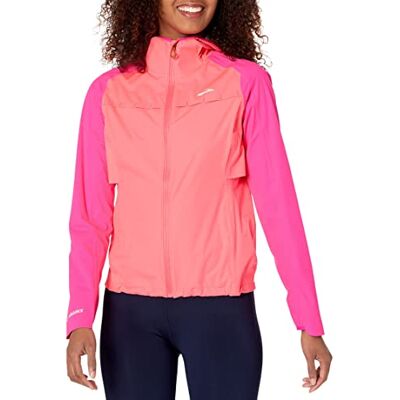 Brooks High Point Waterproof Jacket Jacket Mujer Rose Tamaño 25 Brooks High Point Waterproof Jacket Jacket Mujer Rose Tamaño 25