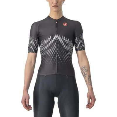 Maillot Castelli Aero Pro Rosa Corsa - Negro Claro - Mujer - Camiseta para carrera Maillot Castelli Aero Pro Rosa Corsa - Negro Claro - Mujer - Camiseta para carrera