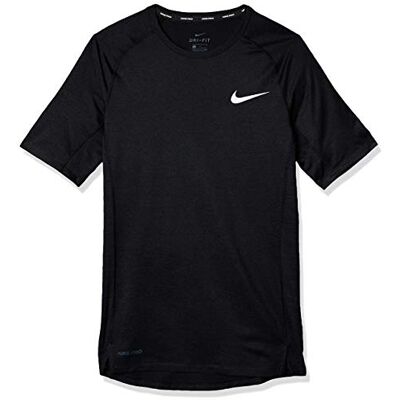 Nike M Np Top SS Tight Camiseta de Manga Corta, Hombre, Negro (Black/ White), XL Nike M Np Top SS Tight Camiseta de Manga Corta, Hombre, Negro (Black/ White), XL