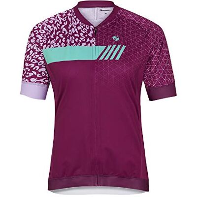 Ziener Camiseta de Ciclismo para Mujer Natja, Transpirable, de Secado rápido, elástica, de Manga Corta, Mujer, , Purple Passion, 38 Ziener Camiseta de Ciclismo para Mujer Natja, Transpirable, de Secado rápido, elástica, de Manga Corta, Mujer, , Purple Passion, 38