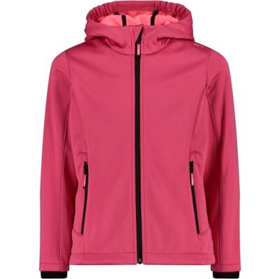 CMP Chaqueta Kid G Con Capucha Fija, Chaqueta Softshell Unisex niños, Fucsia (Fucsia Mel.), 104 CMP Chaqueta Kid G Con Capucha Fija, Chaqueta Softshell Unisex niños, Fucsia (Fucsia Mel.), 104