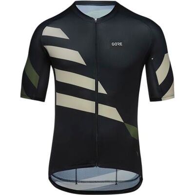 Maillot GOREWEAR Spirit Signal Chaos manga corta negro beige - cycling jersey Maillot GOREWEAR Spirit Signal Chaos manga corta negro beige - cycling jersey