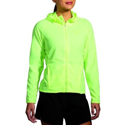 Brooks Canopy Jacket Jacket Mujer Lt Lime Tamaño 25 Brooks Canopy Jacket Jacket Mujer Lt Lime Tamaño 25
