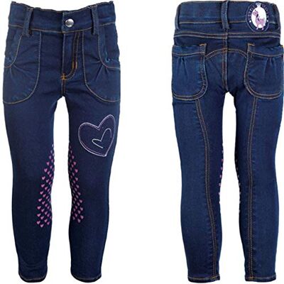 HKM Pantalones de equitación para Adultos de plamonte Horses, Rodilleras de Silicona 6100, Azul Vaquero, 110, 6100, Azul Vaquero, 110 HKM Pantalones de equitación para Adultos de plamonte Horses, Rodilleras de Silicona 6100, Azul Vaquero, 110, 6100, Azul Vaquero, 110