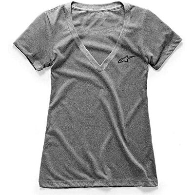 Alpinestars , Women's Ageless Vneck tee, Camisa Manga Corta, Brezo Gris, XXL, Mujer Alpinestars , Women's Ageless Vneck tee, Camisa Manga Corta, Brezo Gris, XXL, Mujer