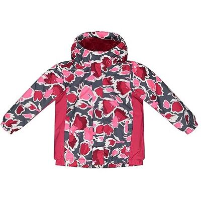 CMP Chaqueta infantil con capucha fija, Titanio-Brillo, 92CM CMP Chaqueta infantil con capucha fija, Titanio-Brillo, 92CM
