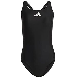Adidas Mujer 3 Bar Logo Swimsuit, Black / White, 30 Adidas Mujer 3 Bar Logo Swimsuit, Black / White, 30