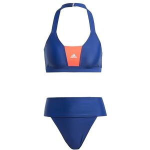 Adidas Mujer Sportswear Colorblock Bikini, Dark Blue/Bright Red, M Adidas Mujer Sportswear Colorblock Bikini, Dark Blue/Bright Red, M