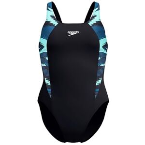 Speedo HyperBoom Splice Muscleback Swimsuit, Classic Design, Quick Drying, Training, Fitness, Chlorine Resistant Traje de baño para Mujer, Dark Teal, 28 Speedo HyperBoom Splice Muscleback Swimsuit, Classic Design, Quick Drying, Training, Fitness, Chlorine Resistant Traje de baño para Mujer, Dark Teal, 28