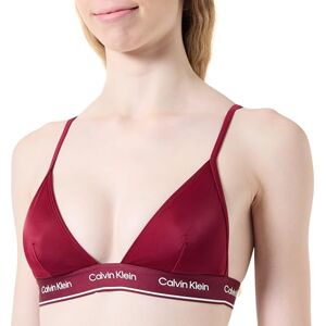 Calvin Top de Bikini Mujer Triangle-Rp Cintura con Logotipo, Rojo (Plum Glaze), M Calvin Top de Bikini Mujer Triangle-Rp Cintura con Logotipo, Rojo (Plum Glaze), M