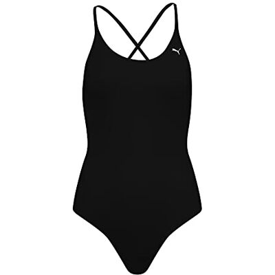 PUMA Swimsuit 1634 Traje de baño, Negro (Black 01), XL Mujer PUMA Swimsuit 1634 Traje de baño, Negro (Black 01), XL Mujer