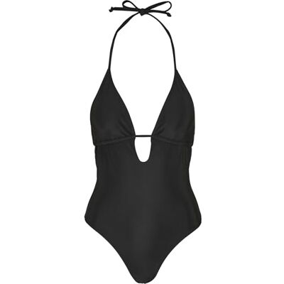 Urban Classics Traje de baño Triangular Reciclado para Mujer Sola Pieza, Negro, M Urban Classics Traje de baño Triangular Reciclado para Mujer Sola Pieza, Negro, M