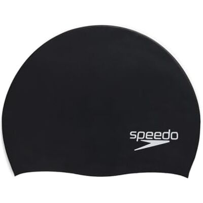 Gorro de natación de silicona suave y sólida Speedo - Negro - Gorro de natación Gorro de natación de silicona suave y sólida Speedo - Negro - Gorro de natación
