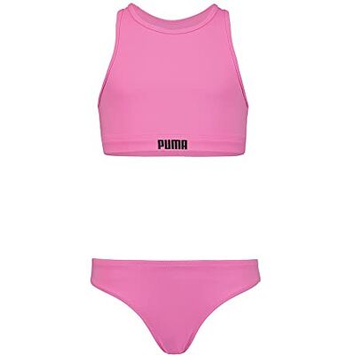 PUMA Swim Racerback Bikini Set Conjunto de Bikini para Niñas, Talla 140 PUMA Swim Racerback Bikini Set Conjunto de Bikini para Niñas, Talla 140