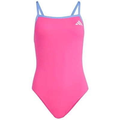 Adidas Mujer Thin Straps V-Back Swimsuit, Shock Pink, 44 Adidas Mujer Thin Straps V-Back Swimsuit, Shock Pink, 44