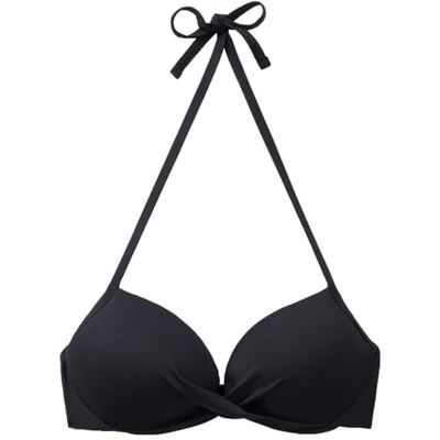 United Reggiseno Imbottito Parte Superior de Bikini, Negro 700, L Mujeres United Reggiseno Imbottito Parte Superior de Bikini, Negro 700, L Mujeres