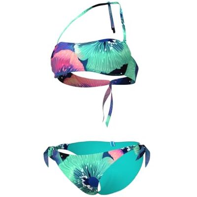 ARENA Bikini bandeau para mujer Water Print ARENA Bikini bandeau para mujer Water Print
