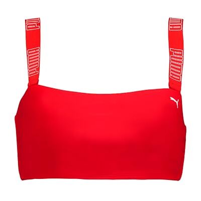 PUMA Bañador para Mujer Top 1P, Rojo, M PUMA Bañador para Mujer Top 1P, Rojo, M