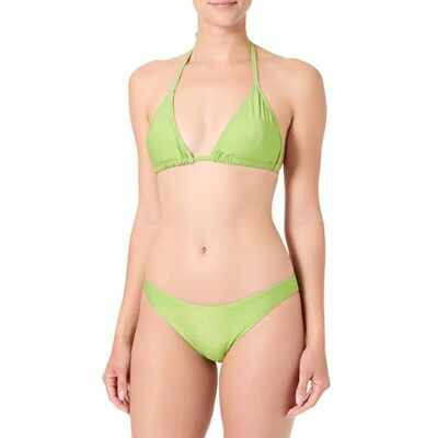 Haute pression Conjunto Bikini de Tela Lurex Lentejuelas, Verde, 38 Haute pression Conjunto Bikini de Tela Lurex Lentejuelas, Verde, 38