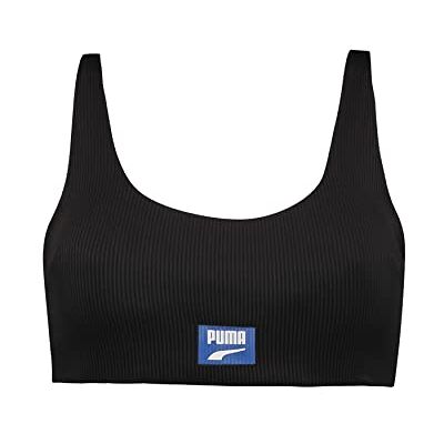 PUMA Scoop Neck Top Bikini, Negro, L para Mujer PUMA Scoop Neck Top Bikini, Negro, L para Mujer