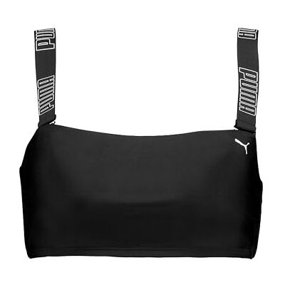 PUMA Bañador para Mujer Top 1P, Negro, S PUMA Bañador para Mujer Top 1P, Negro, S