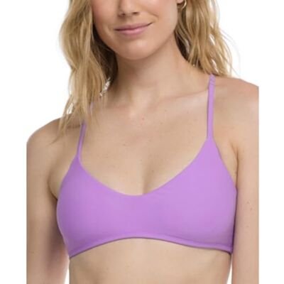 Body Glove Batidos Alani Solid Strappy Back Halter Bikini Top Traje de baño para Mujer, Akebi, Medium Body Glove Batidos Alani Solid Strappy Back Halter Bikini Top Traje de baño para Mujer, Akebi, Medium
