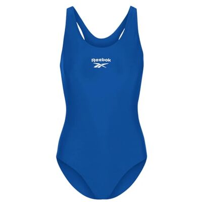 Reebok Adelia Women's Swimsuit One Piece in Blue Womens Swimming Costume with Racerback Straps for Support and Comfort Casual or Sports Swimming Costume Reebok Adelia Women's Swimsuit One Piece in Blue Womens Swimming Costume with Racerback Straps for Support and Comfort Casual or Sports Swimming Costume