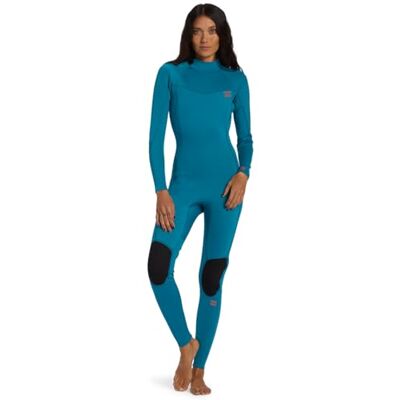 BILLABONG Traje de Neopreno para Mujer de 3/2 mm con Cremallera Trasera Plana, Color Marino, retención con una combinación de Alta Elasticidad BILLABONG Traje de Neopreno para Mujer de 3/2 mm con Cremallera Trasera Plana, Color Marino, retención con una combinación de Alta Elasticidad