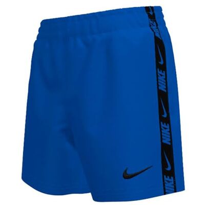 Nike Swim Breaker Logo Tape 4" Volley Short Blue Crystal Nike Swim Breaker Logo Tape 4" Volley Short Blue Crystal