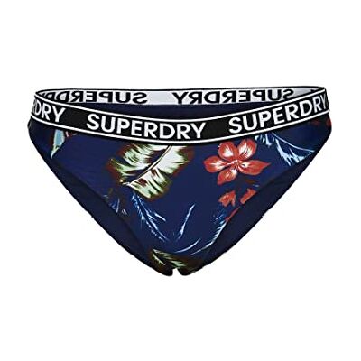 Superdry Swimwear Vintage Surf Logo Bikini Brief Indo Leaf Navy 36 Mujer Superdry Swimwear Vintage Surf Logo Bikini Brief Indo Leaf Navy 36 Mujer
