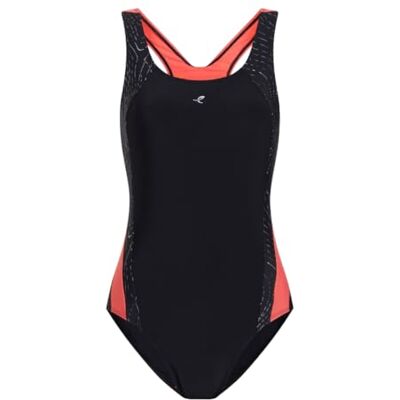 ENERGETICS Nora Traje de baño de una Sola Pieza para Mujer Black/Red Light/AOP 46 ENERGETICS Nora Traje de baño de una Sola Pieza para Mujer Black/Red Light/AOP 46