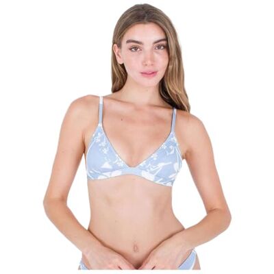 Hurley Top Bralette Tradewinds Parte Superior de Bikini, Lago Galcier, M para Mujer Hurley Top Bralette Tradewinds Parte Superior de Bikini, Lago Galcier, M para Mujer