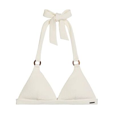 Marc O'Polo Top de Bikini triángulo Firecracker Floral para Mujer, Firecracker Floral White Cotton, L Marc O'Polo Top de Bikini triángulo Firecracker Floral para Mujer, Firecracker Floral White Cotton, L
