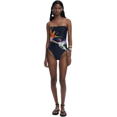 Desigual Swim_COLIBRÍ One P Piece Swimsuit, Negro, L Women's Desigual Swim_COLIBRÍ One P Piece Swimsuit, Negro, L Women's