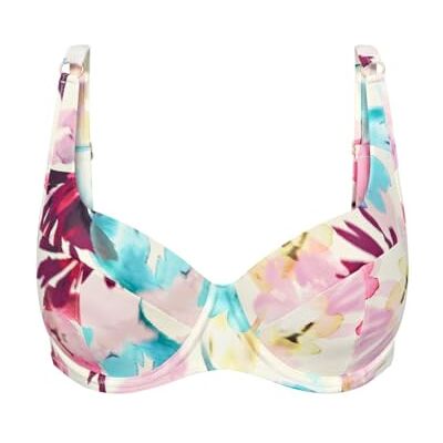 Triumph Summer Fleur WP 01 Top de Bikini, Rosa – Dark Combination, 38 para Mujer Triumph Summer Fleur WP 01 Top de Bikini, Rosa – Dark Combination, 38 para Mujer