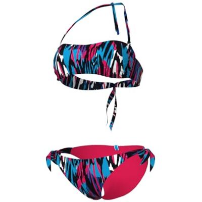 ARENA Women's Water Prints Bikini Bandeau Bañador de Dos Piezas Mujer (Pack de 1) ARENA Women's Water Prints Bikini Bandeau Bañador de Dos Piezas Mujer (Pack de 1)