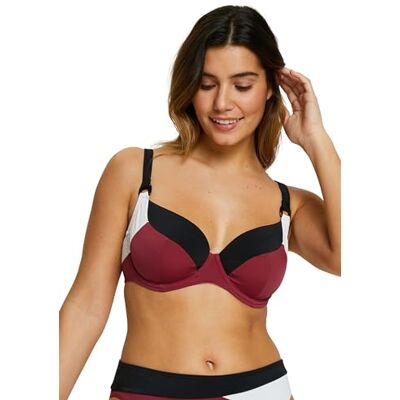 Sans Complexe Beyond The Beach_ Parte Superior de Bikini, Colorblock Ciruela, 80C para Mujer Sans Complexe Beyond The Beach_ Parte Superior de Bikini, Colorblock Ciruela, 80C para Mujer