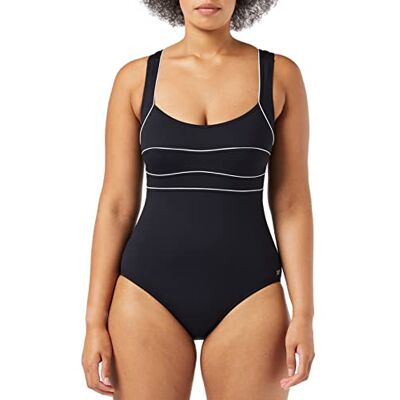 Haute pression Y8003 Traje de baño de una Pieza para Mujer, Color Negro, Talla 48 Haute pression Y8003 Traje de baño de una Pieza para Mujer, Color Negro, Talla 48