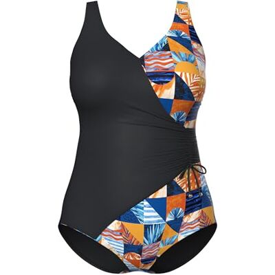Ulla Popken Mujer Bañador Negro 50 Ulla Popken Mujer Bañador Negro 50