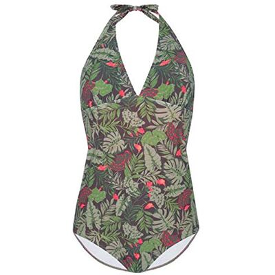 Firefly Assunta Badeanzug Bañador para Mujer, Verde Oscuro, 34 Firefly Assunta Badeanzug Bañador para Mujer, Verde Oscuro, 34
