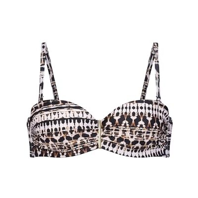 Dorina Top de Bikini Bandeau Togo Mago con Aros, Tirantes Multiuso Extraíbles, Ligero Relleno y Hebilla Dorada, Marron Dorina Top de Bikini Bandeau Togo Mago con Aros, Tirantes Multiuso Extraíbles, Ligero Relleno y Hebilla Dorada, Marron
